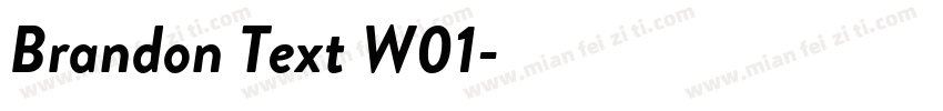 Brandon Text W01字体转换